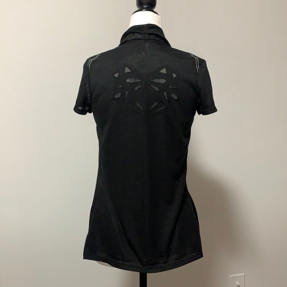 Vintage LMV Short-Sleeve Open Front Cardigan - Picture 2 of 12